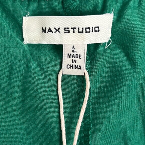 MAX Studio Teal Green Floral Midi Skirt - Picture 5 of 6